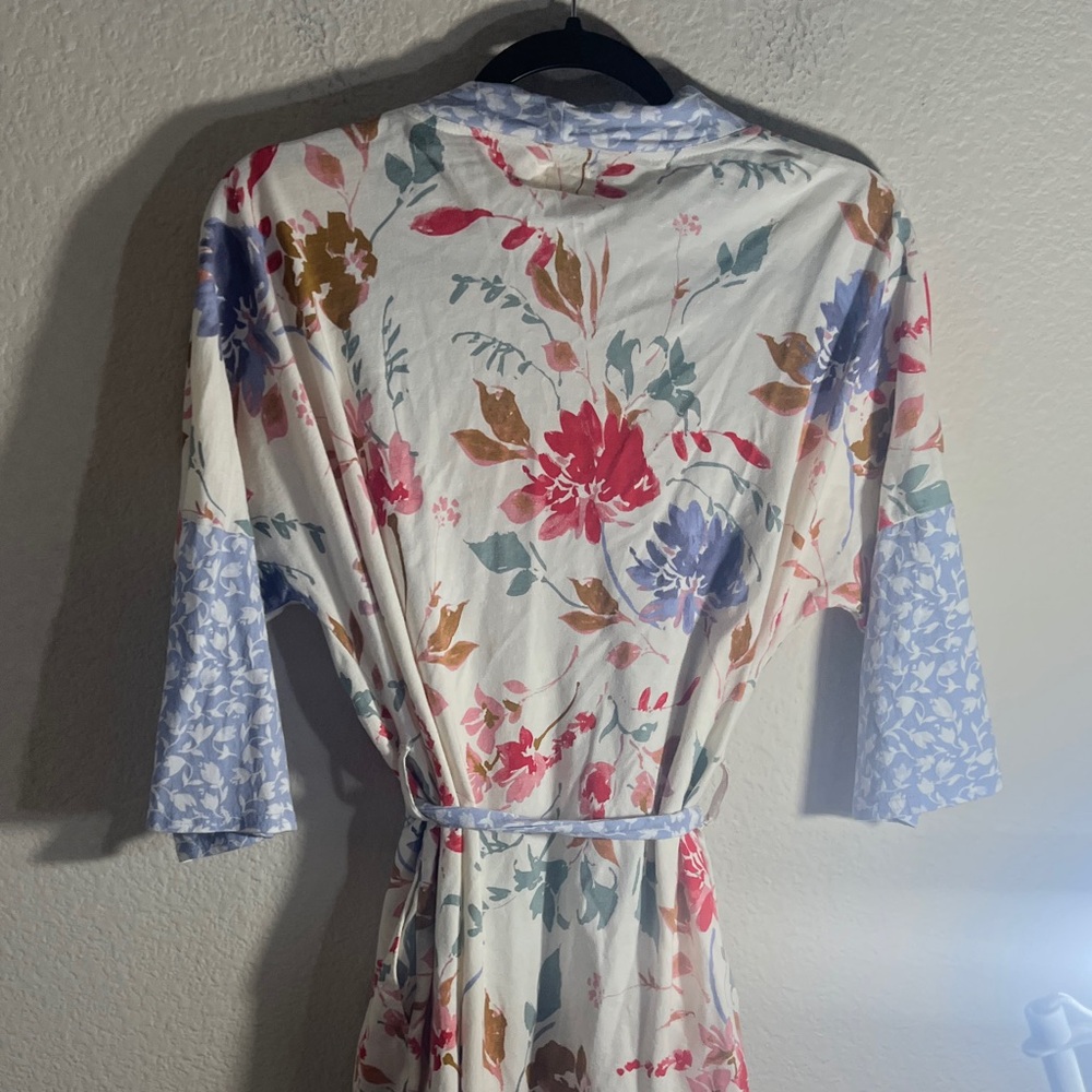 Pact Organic Cotton Staycation Short Robe floral size S cottagecore cozy - Picture 7 of 10
